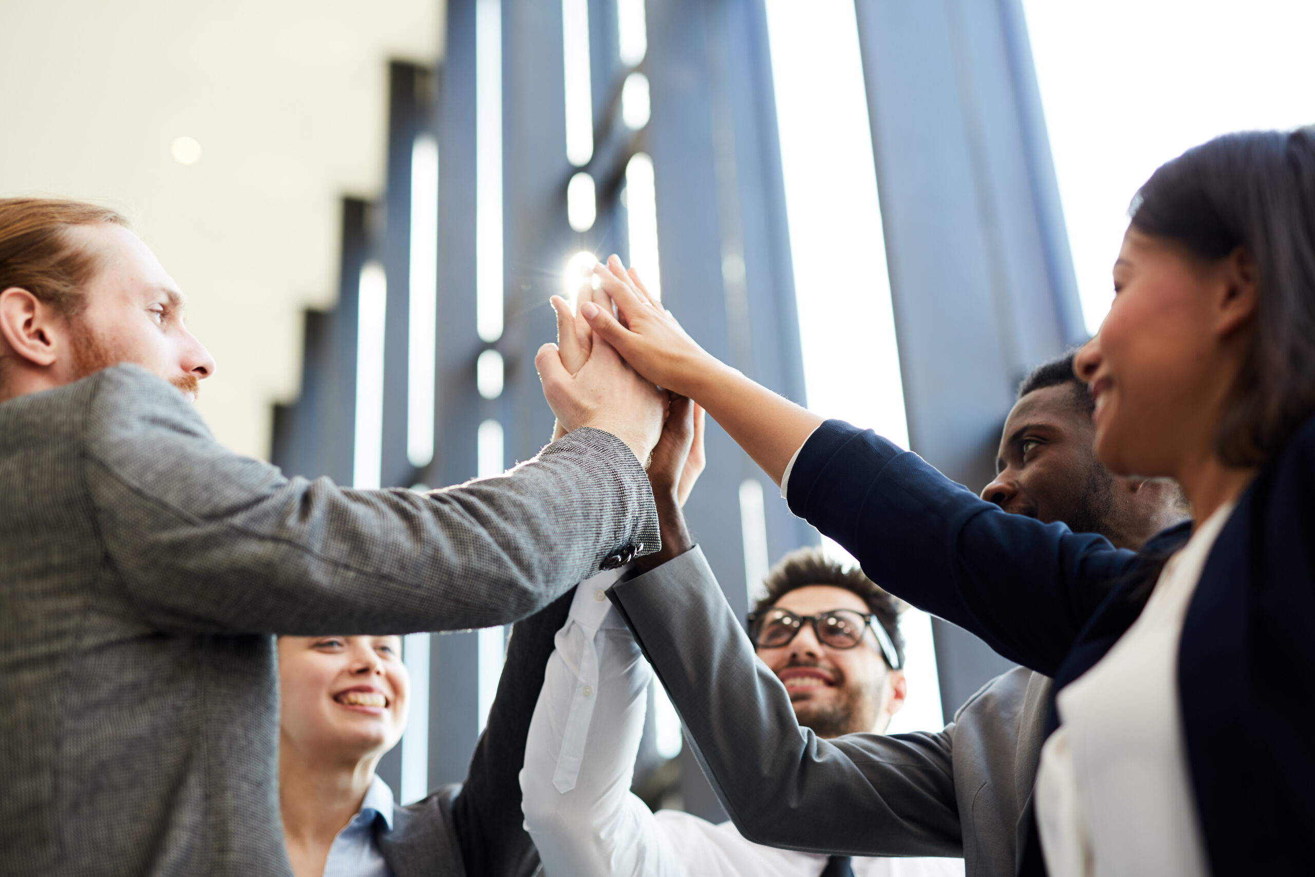 Group of professionals showcasing incredible team culture